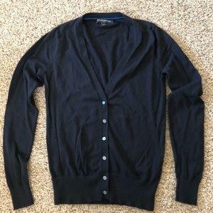 Banana Republic black V-neck cardigan